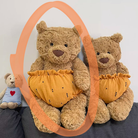 Bartholomew bear cute clothes outfits - Halloween pumpkin pull-ups (Large) - Picture 1 of 2